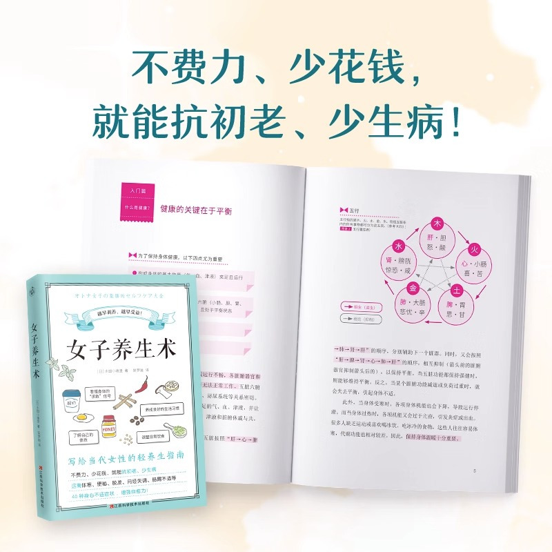 [正版]央视网女子养生术 写给当代女性的轻养生指南 日本营养管理师水田小绪里 营养学日常饮食调理生活习惯女性健康保健