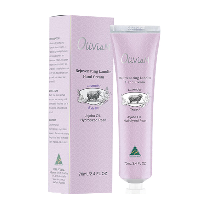 OLIVIAM澳莉维亚护手霜持久保湿沁润滋养绵羊油薰衣草味70ml