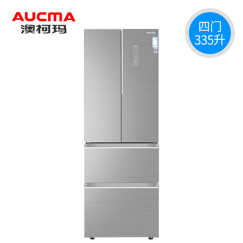 澳柯玛(aucma)335升风冷无霜多门电冰箱 厨房家用变频法式四门冰箱