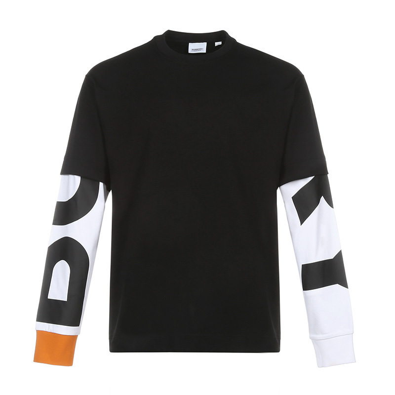 burberry博柏利情人节礼物男款棉质圆领长袖卫衣运动衫80291391视频