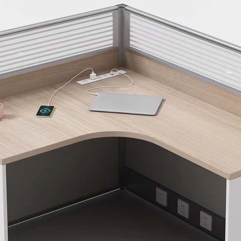 红缅 六人卡位办公桌 HM-PFBGZ04 张高清大图