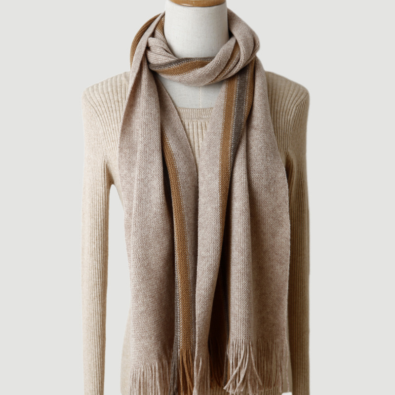 TDUO条纹针织羊毛围巾CC26 条高清大图