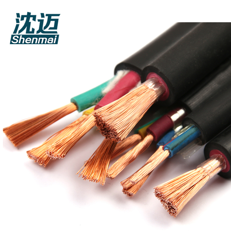 沈迈 橡套软电缆 YC-450/750V-3*6+2*4mm²/米