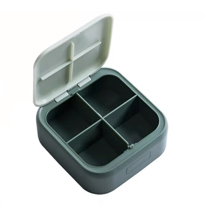 四万公里药盒便携药品分装盒密封防潮随身迷你旅行药片药丸收纳盒SW7174绿