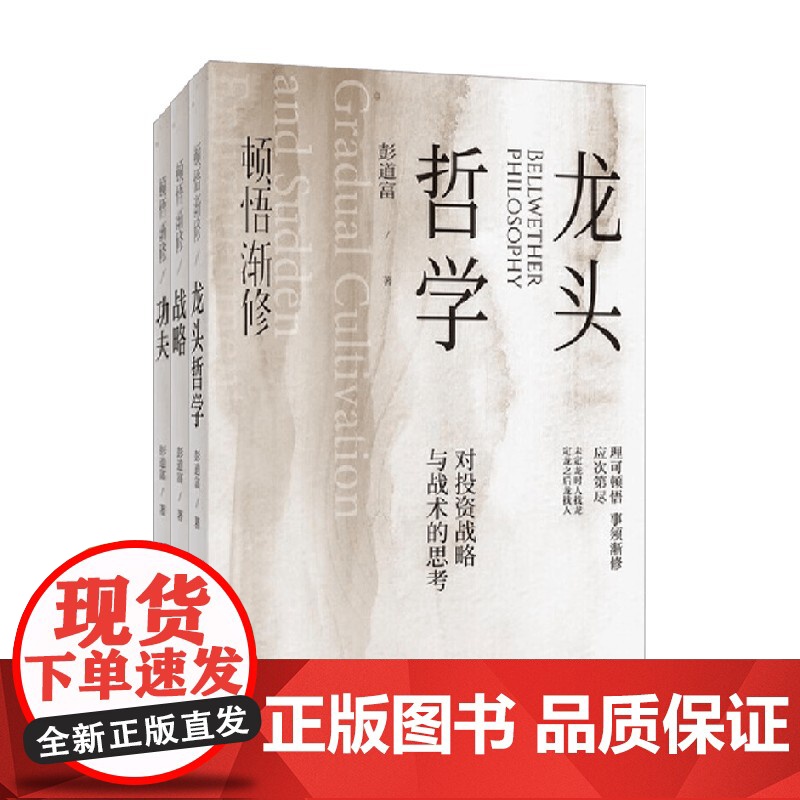 顿悟渐修系列 功夫战略 龙头哲学 彭道富著 金融与投资高清大图