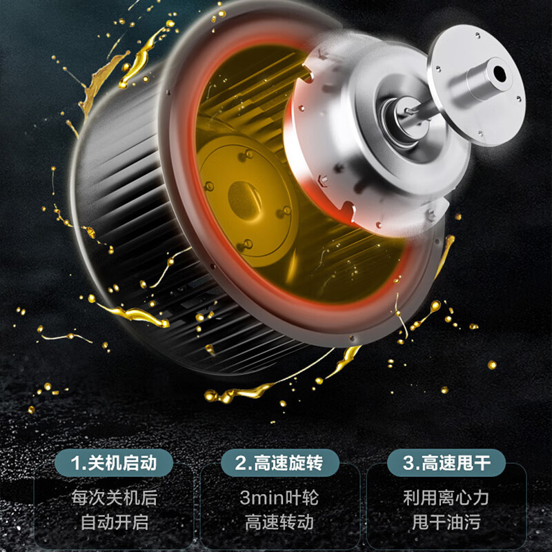 美的J27抽油烟机侧吸式壁挂式厨房家用智能自清洗大吸力小型迷你