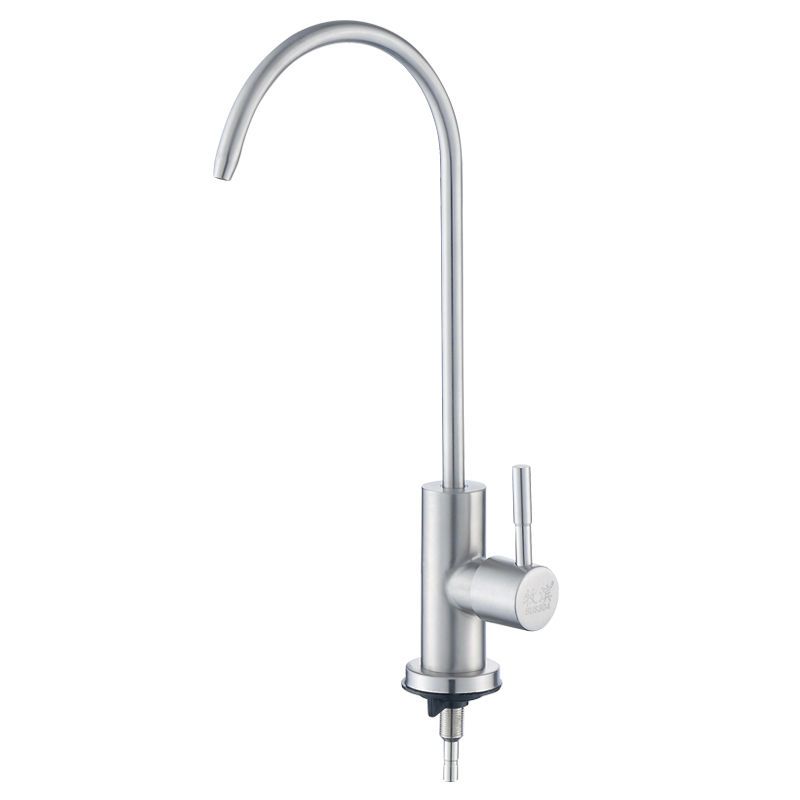 304不锈钢直饮水龙头 2分3分通用家用厨房纯净水器单冷鹅颈水龙头|细