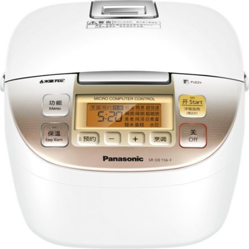 松下 (Panasonic) 电饭煲 SR-DE186-F 4.8升大容量智能米量判定预约多功能控制电饭锅 3-5-8人