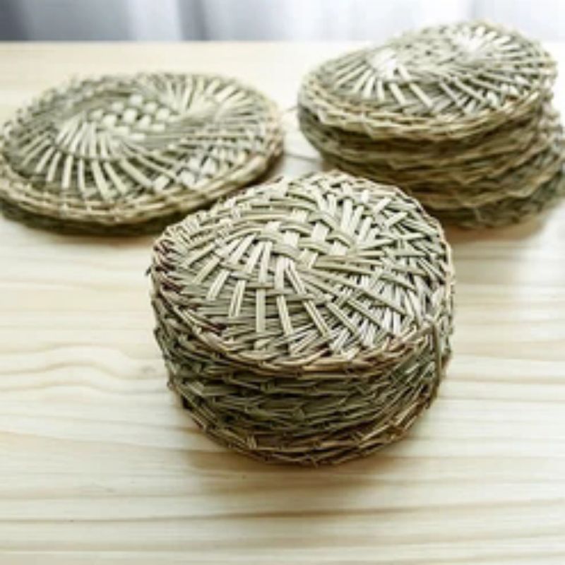 安雅 蒸笼垫 直径28CM 草编