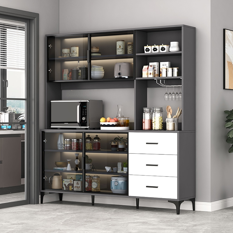 医匠餐边柜酒柜厨房橱柜置物架客厅现代简约一体靠墙家用柜子储物