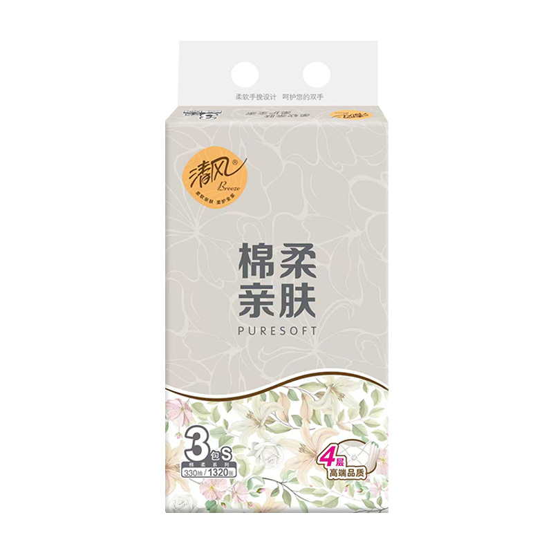 清风抽纸110抽*3包*8提温和不刺激BR33SXN-8T(包装随机)高清大图