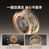 美的(Midea)抽油烟机厨房家用 22大风量 侧吸式吸排油烟机燃气灶具套装 挥手智控自动清洗J25SPRO+Q230A