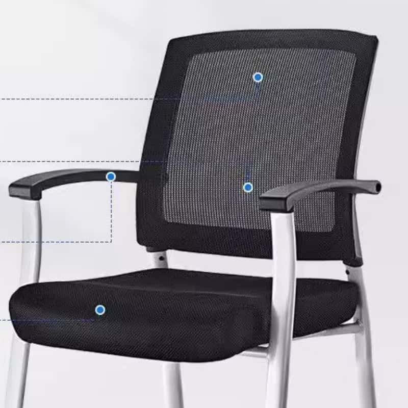 鑫木樽职员椅黑色把高清大图