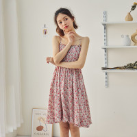 [1.5折价60元]唐狮连衣裙夏季女气质时尚百搭韩版吊带短款连衣裙潮