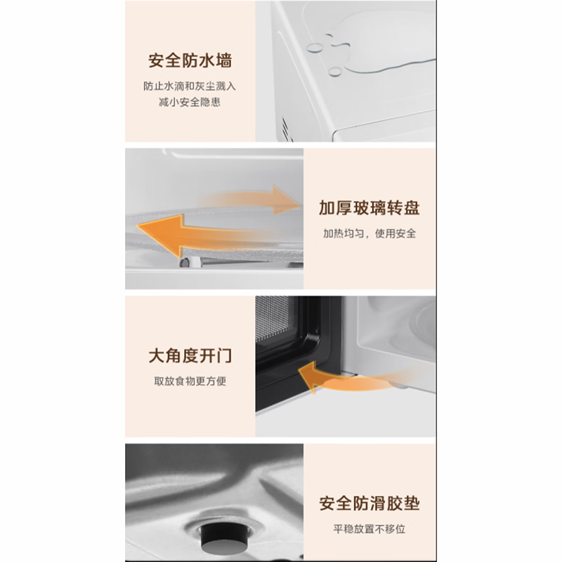 (顺丰发货)美的(Midea)家用多功能微波炉MM721NG1-PS高清大图