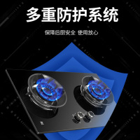 樱花(SAKURA)燃气灶 5.0KW 全铜火盖 零秒点火 台嵌两用一级能效灶台 煤气灶具 JZY-GC01液化气