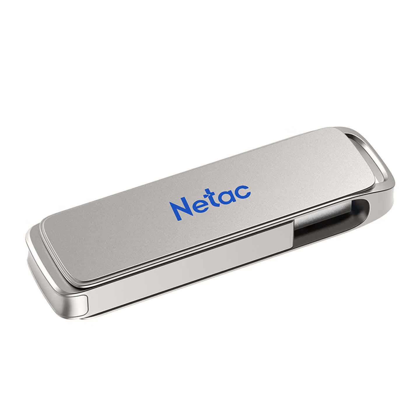 朗科(Netac)UA33-64G U盘 USB3.2 银色高清大图