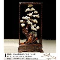 根花架随形树根摆件客厅实木根盆景木底座巧匠落地花盆架_878 白色MH006