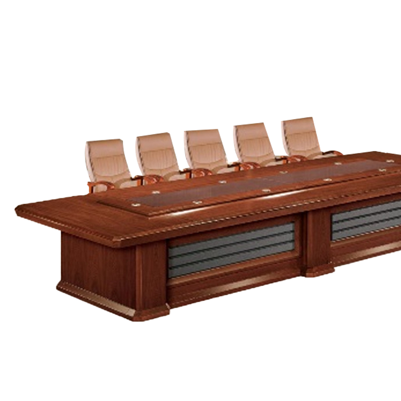 大央会议桌H-60819 6000W*2000D*760H 办公家具会议桌长方形大型长桌简约现代会议室洽谈桌高清大图