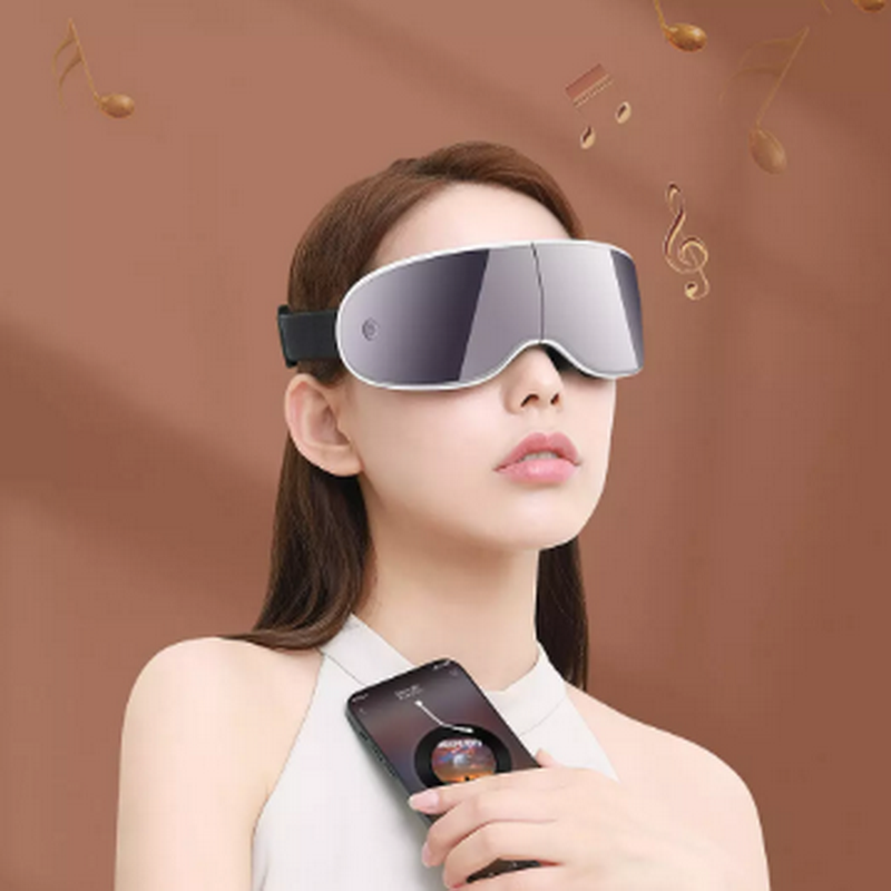 小米摩摩哒折叠可视眼部按摩器护眼仪电镀银