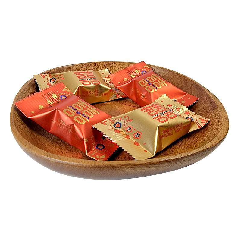 喔喔夹心巧克力喜字版红色金色散装500g婚庆结婚喜糖(代可可脂)高清大图
