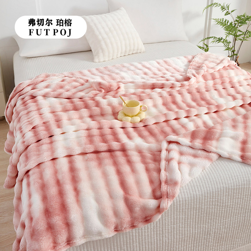 弗切尔珀榕 托斯卡纳兔毛绒炫彩毛毯高清大图