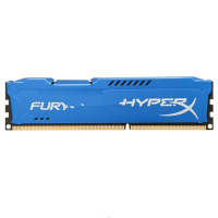 金士顿(Kingston) 骇客神条 Fury系列 DDR3 1866 8GB台式机内存条(HX318C10F/8)蓝色