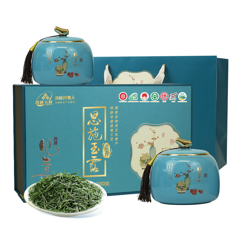 茶馬世家 恩施玉露 双喜临门绿茶礼盒 300g(150g*2)货期10天左右