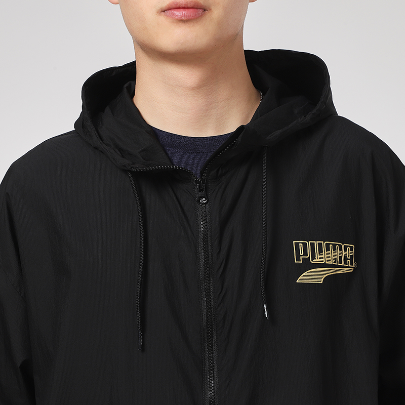 PUMA彪马金标夹克男装2021春季新款运动服防风衣连帽外套531487