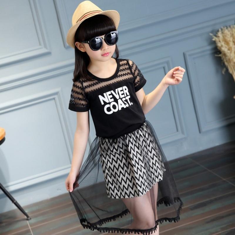 促销女童装连衣裙夏季套装儿童裙子小女孩中大童女装女童夏装纯棉衣服