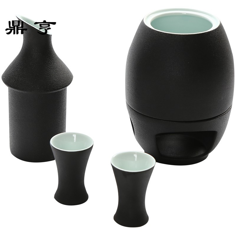 鼎亨日式温酒器 烫酒壶家用陶瓷煮酒器 清酒酒具黄酒热酒烧酒器暖