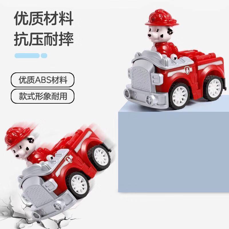 全身狗:6款回力车[电商盒装] (升级全身版)汪汪队立大功儿童玩具旺旺队巡逻救援回力车惯性车