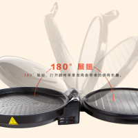 美的(Midea)煎烤机家用智能电饼铛上下盘单独加热加深加大悬浮烙饼机不粘涂层煎烤煎饼机烙饼薄饼JHN30F