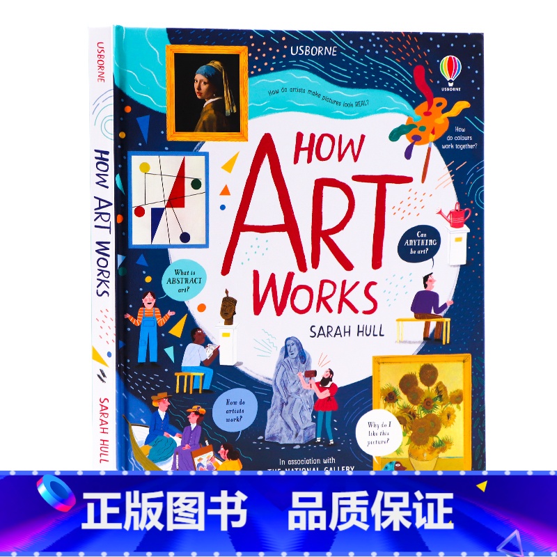 【正版】Usborne探索艺术创作How Art Works英文原版绘本 艺术是如何运作的 艺术家作品 提高孩子艺术鉴