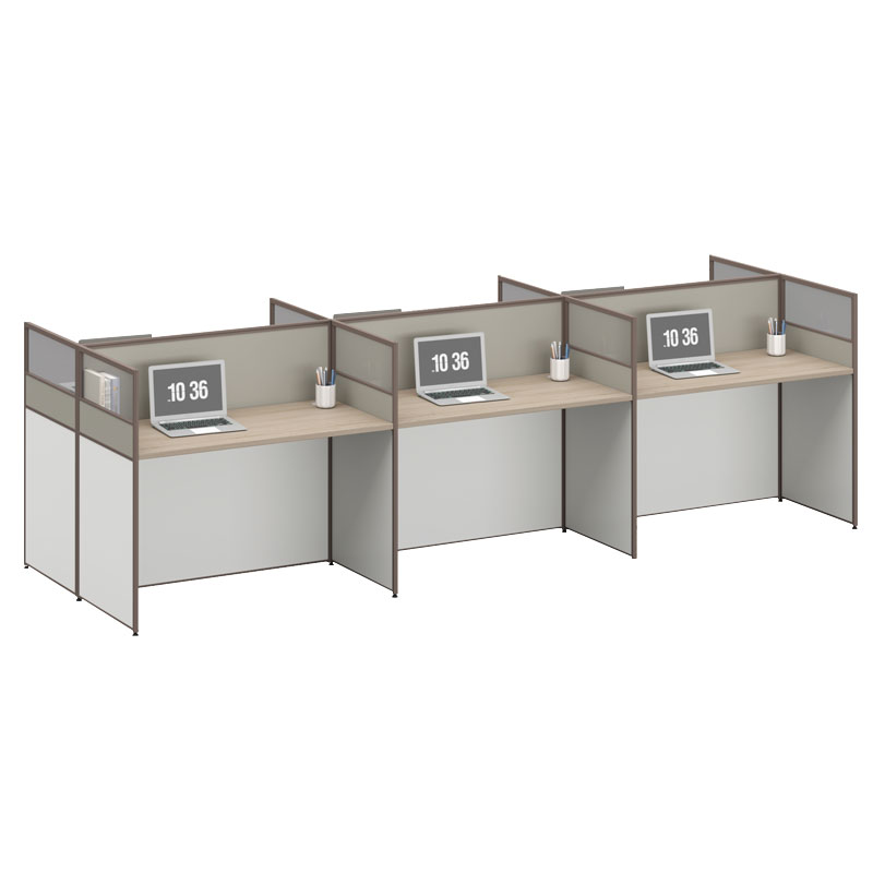 臻远ZYGW-039职员桌办公桌屏风工作卡位 对坐六人位