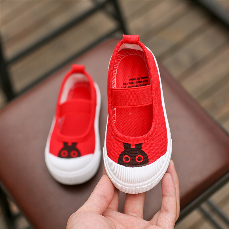 迪鲁奥(DILUAO)童鞋儿童帆布鞋童幼儿园室内鞋女童鞋子新款秋季宝宝