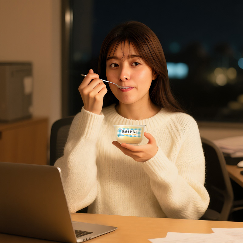 简爱焦糖牛奶布丁凝固态调制乳135g*8杯(3-7天内顺丰冷链发货)高清大图