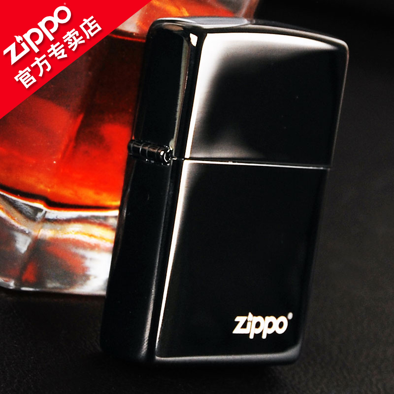 Zippo打火机黑炫冰标志24756ZL芝宝zppo专柜男士定制个性