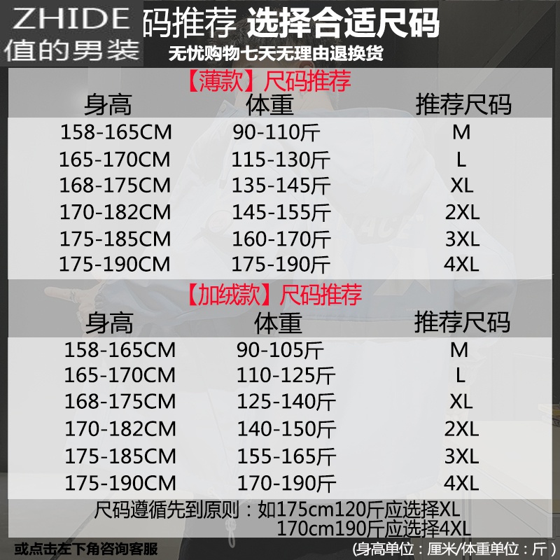 SUNTEK春秋季外套男韩版潮流宽松帅气休闲百搭炸街褂子工装夹克痞帅风衣风衣高清大图