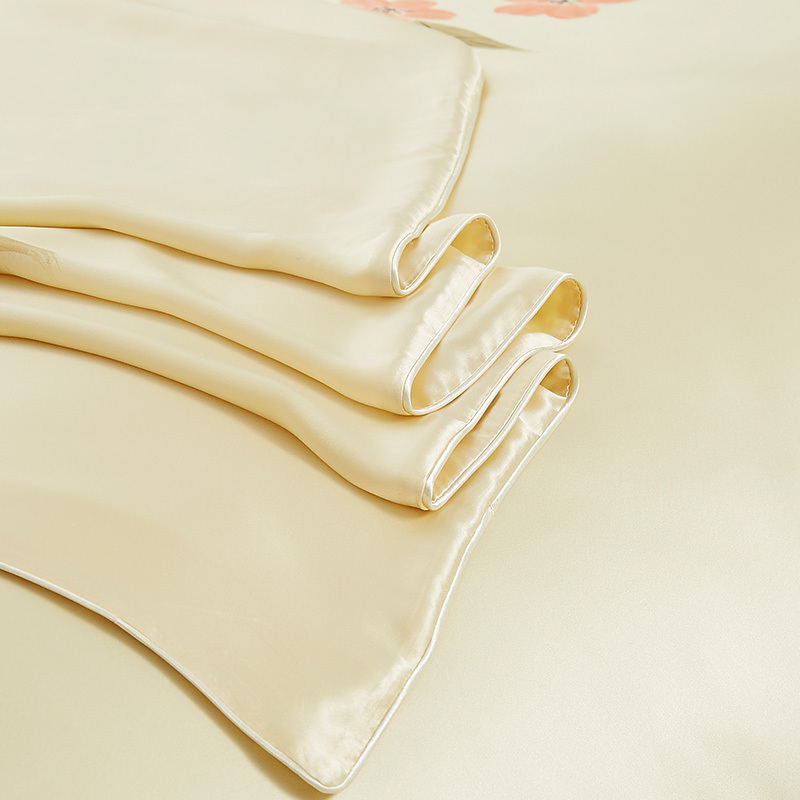 丝煌真丝被套100%桑蚕丝绸被罩单件手绘婚庆双面整幅