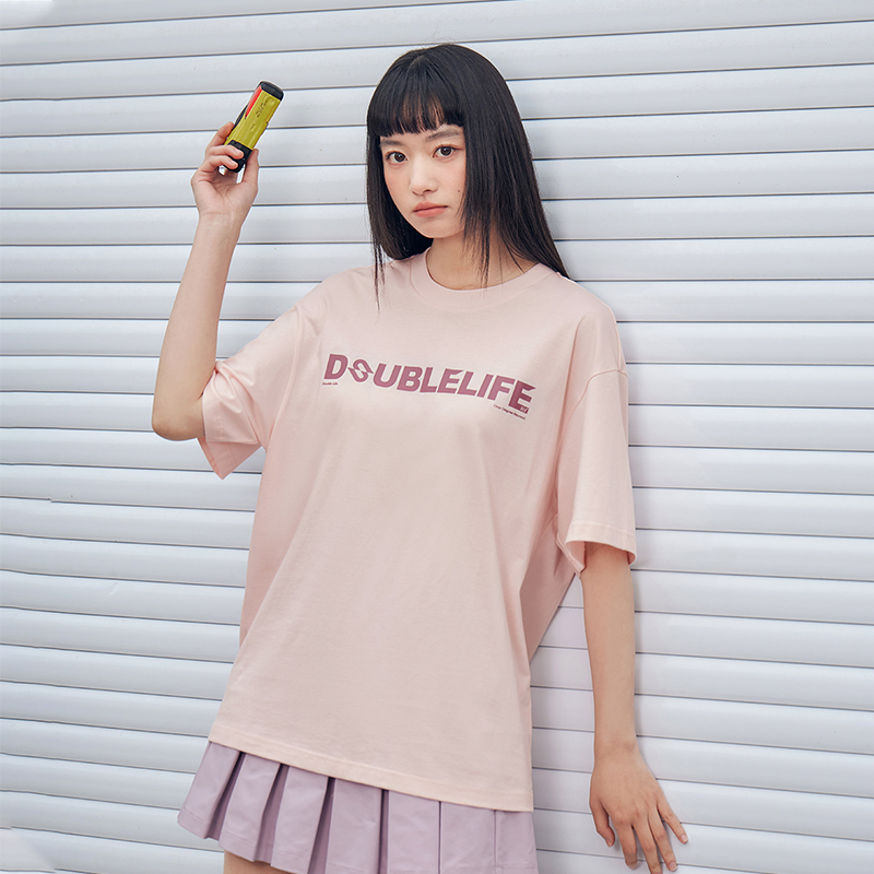 361°运动t恤男女同款夏季透气休闲宽松亲肤上衣印花圆领短袖高清大图