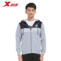 特步（Xtep）男装运动外套春秋季款运动休闲男款针织外套