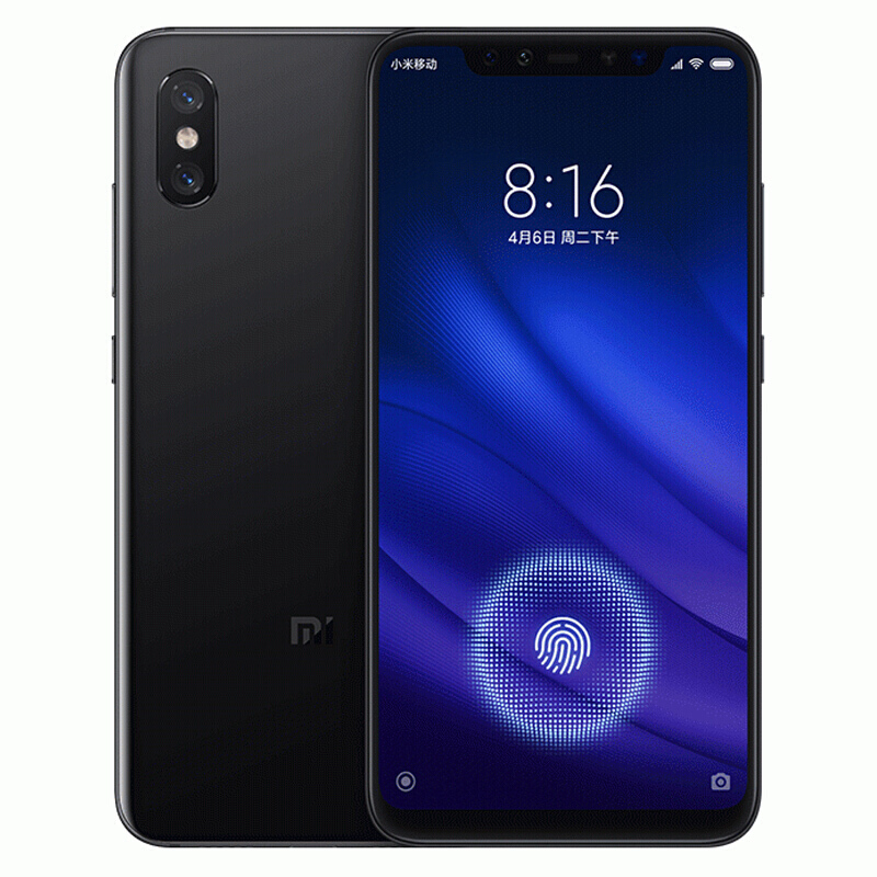 小米8屏幕指纹版6128gb黑色骁龙845游戏智能全网通4g二手手机参数