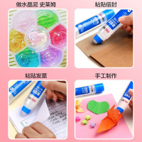 得力7303儿童手工胶水透明速干diy手工制作幼儿园小学生办公用品 1瓶装 125ml(经典款)