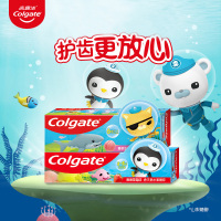 高露洁卡通儿童牙膏6岁以上健齿防蛀换牙期-蜜桃奶香味70g
