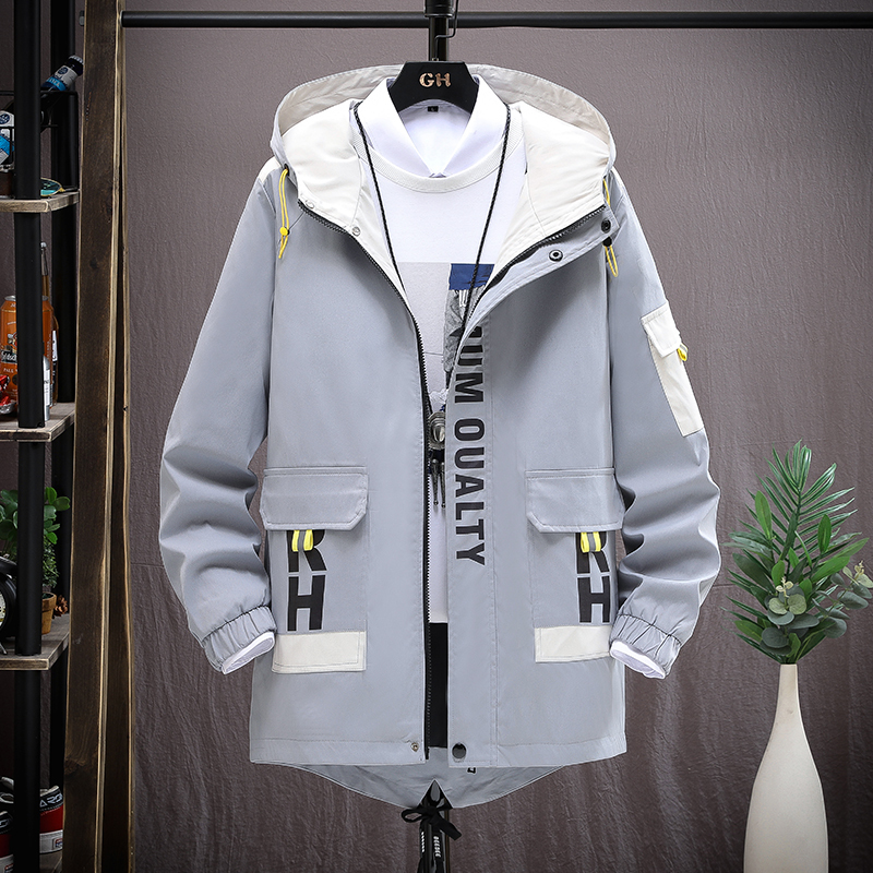 茜靓CHYLLIRN2021春季新款棒球服外套男春秋韩版潮流工装夹克ins痞帅气上衣服