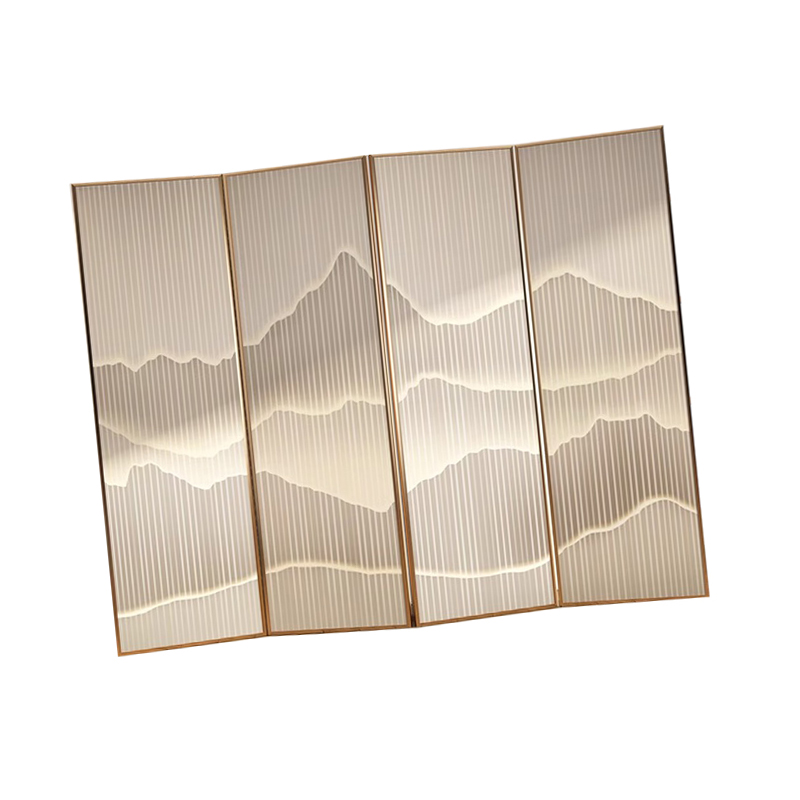 翼澜 铝合金屏风 4扇 个高清大图