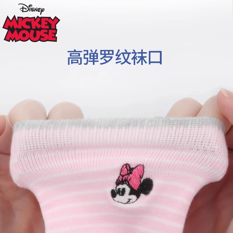 迪士尼儿童袜子春秋薄款男童夏季宝宝中大童袜子高清大图