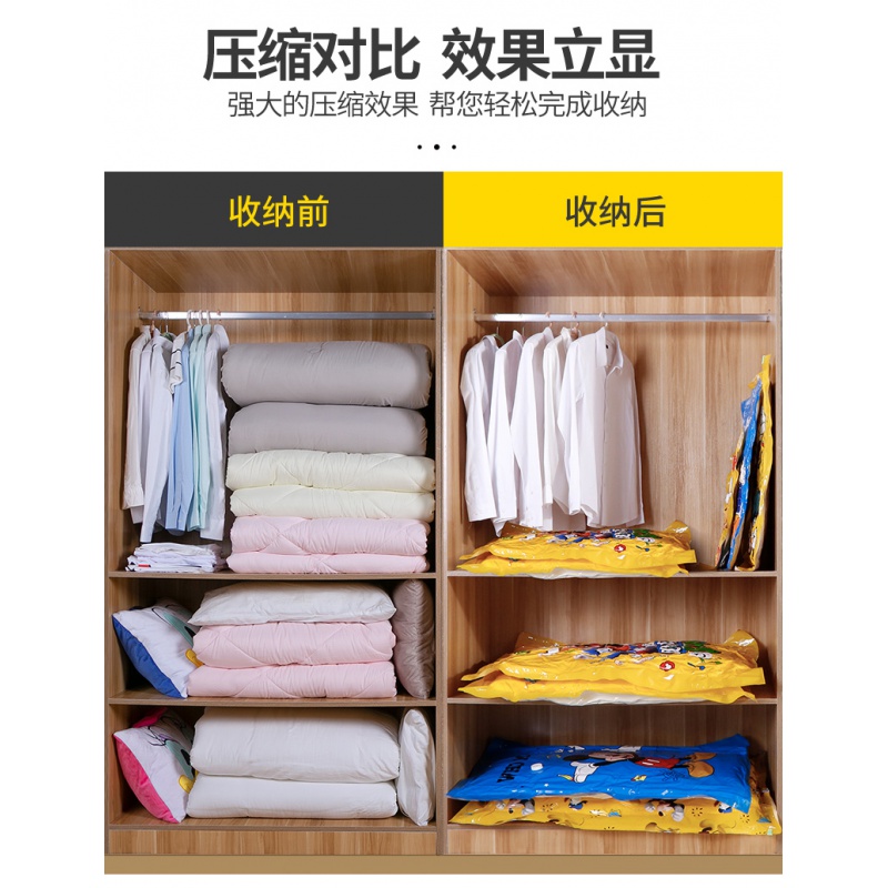 抽真空压缩袋行李箱专用打包袋被子衣物收纳整理袋家用装棉被袋子收纳袋 三维工匠高清大图