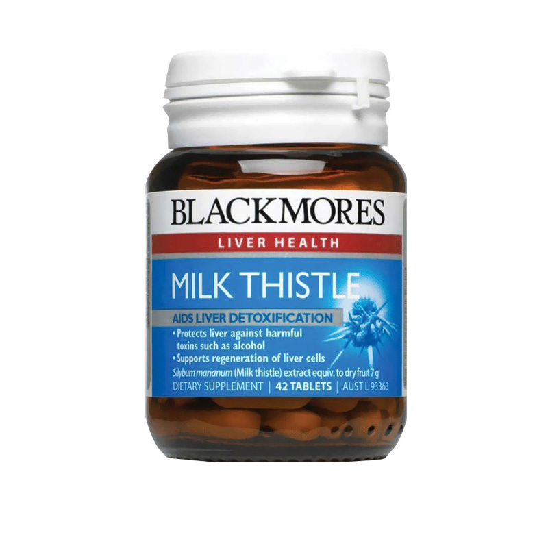 [1瓶x42片]护肝片 Blackmores澳佳宝 奶蓟草营养片 男性健康 保肝护肝 海外购 澳洲原装进口直邮